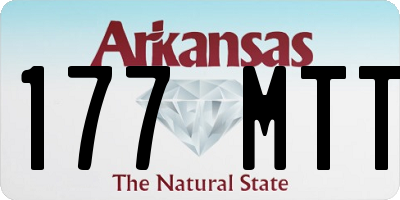 AR license plate 177MTT