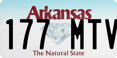 AR license plate 177MTV