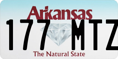 AR license plate 177MTZ