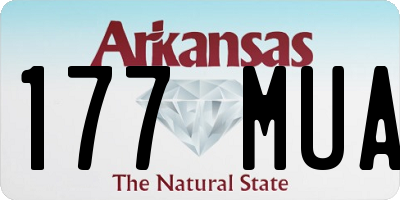 AR license plate 177MUA