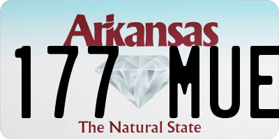 AR license plate 177MUE