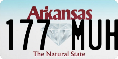 AR license plate 177MUH