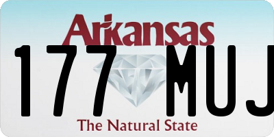 AR license plate 177MUJ