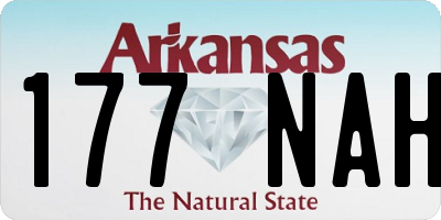 AR license plate 177NAH