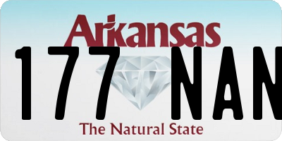 AR license plate 177NAN