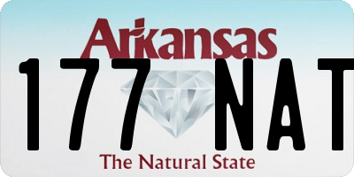 AR license plate 177NAT