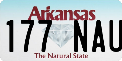 AR license plate 177NAU
