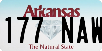AR license plate 177NAW
