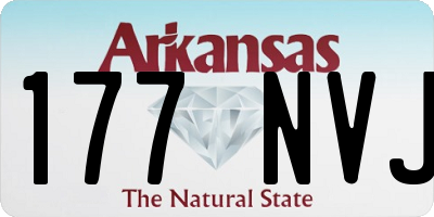 AR license plate 177NVJ