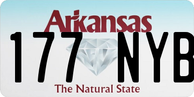 AR license plate 177NYB