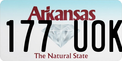 AR license plate 177UOK