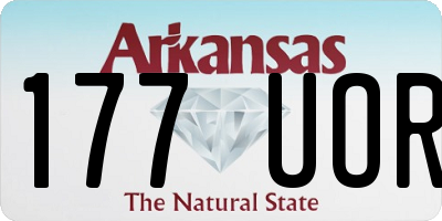 AR license plate 177UOR