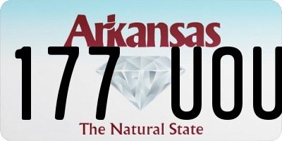AR license plate 177UOU