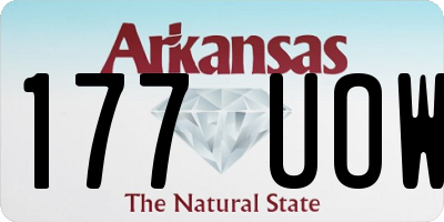 AR license plate 177UOW