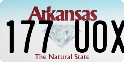 AR license plate 177UOX