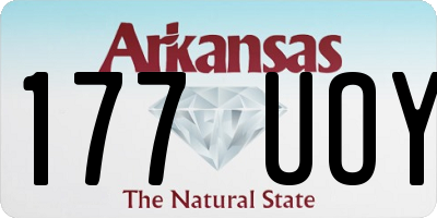 AR license plate 177UOY