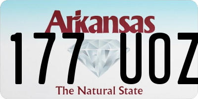 AR license plate 177UOZ
