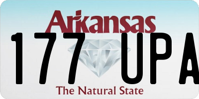 AR license plate 177UPA