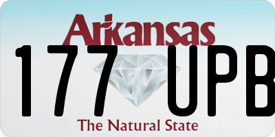 AR license plate 177UPB