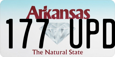 AR license plate 177UPD