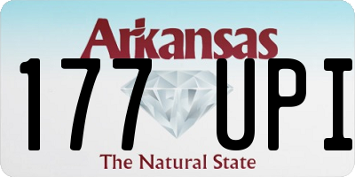 AR license plate 177UPI