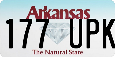 AR license plate 177UPK