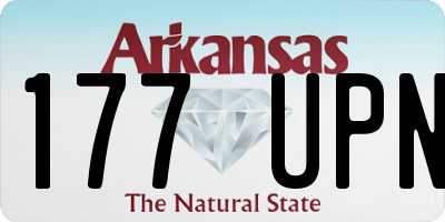 AR license plate 177UPN
