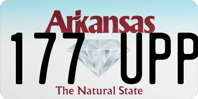 AR license plate 177UPP