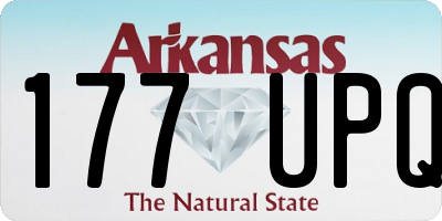 AR license plate 177UPQ