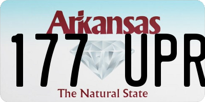 AR license plate 177UPR