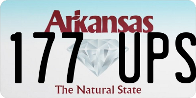 AR license plate 177UPS