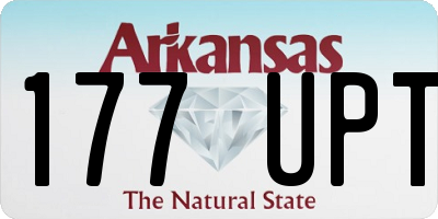 AR license plate 177UPT