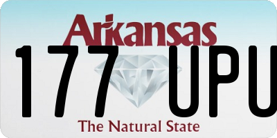 AR license plate 177UPU