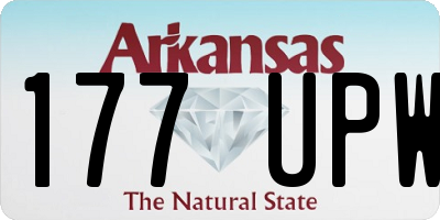 AR license plate 177UPW