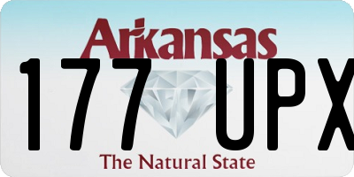 AR license plate 177UPX