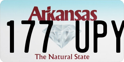 AR license plate 177UPY