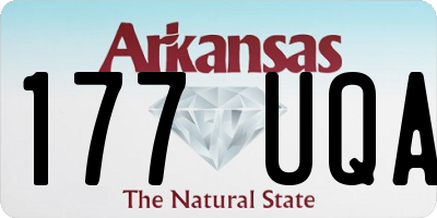 AR license plate 177UQA