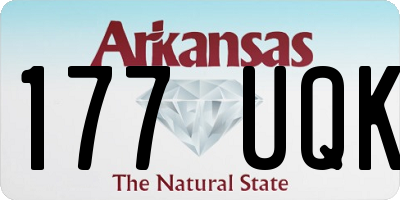 AR license plate 177UQK