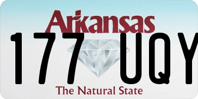AR license plate 177UQY