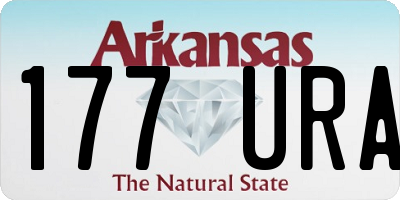 AR license plate 177URA
