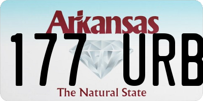 AR license plate 177URB