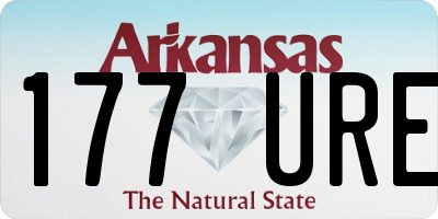 AR license plate 177URE