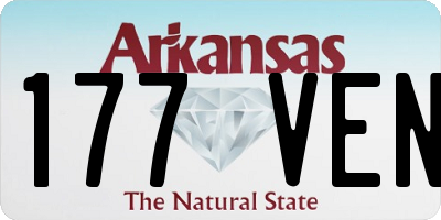 AR license plate 177VEN