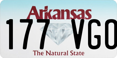 AR license plate 177VGO