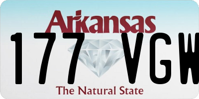 AR license plate 177VGW