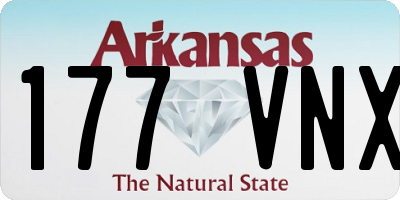 AR license plate 177VNX