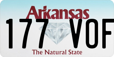 AR license plate 177VOF