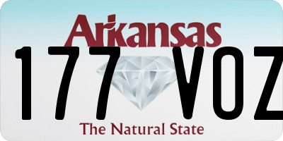 AR license plate 177VOZ