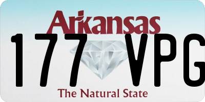 AR license plate 177VPG