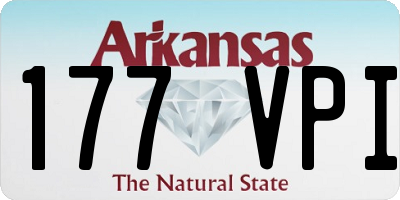 AR license plate 177VPI
